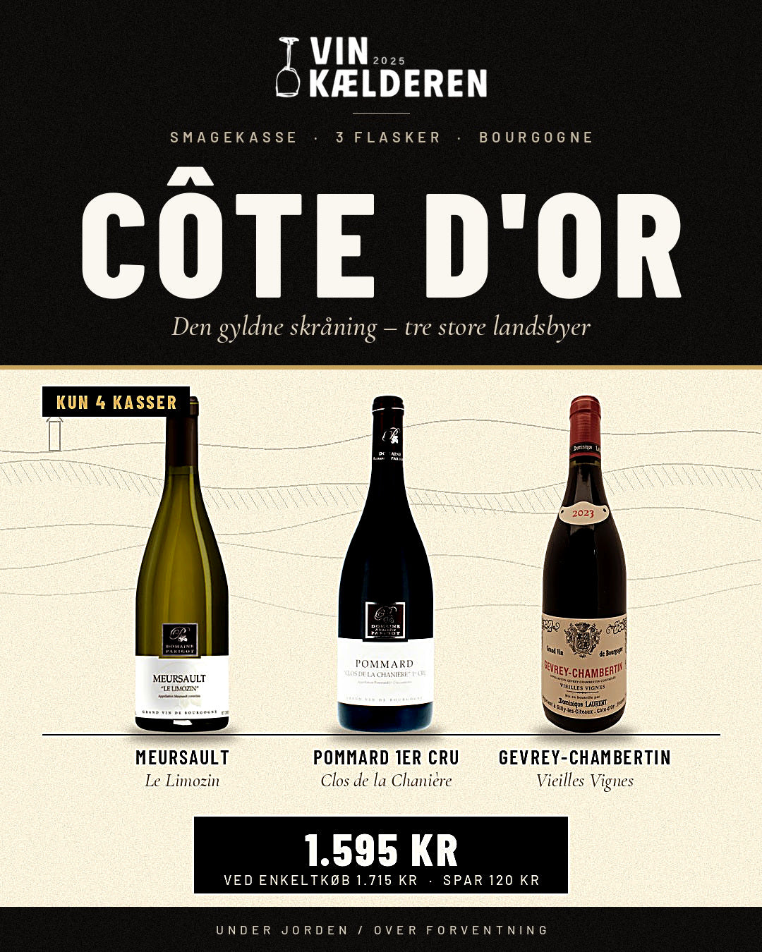 Côte d'Or · Tre store landsbyer i Bourgogne (3 fl.)