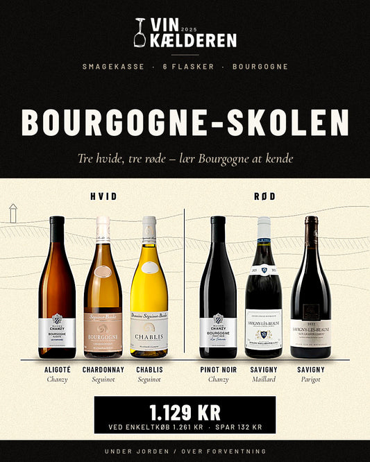 Bourgogne-skolen · 3 hvide og 3 røde (6 fl.)